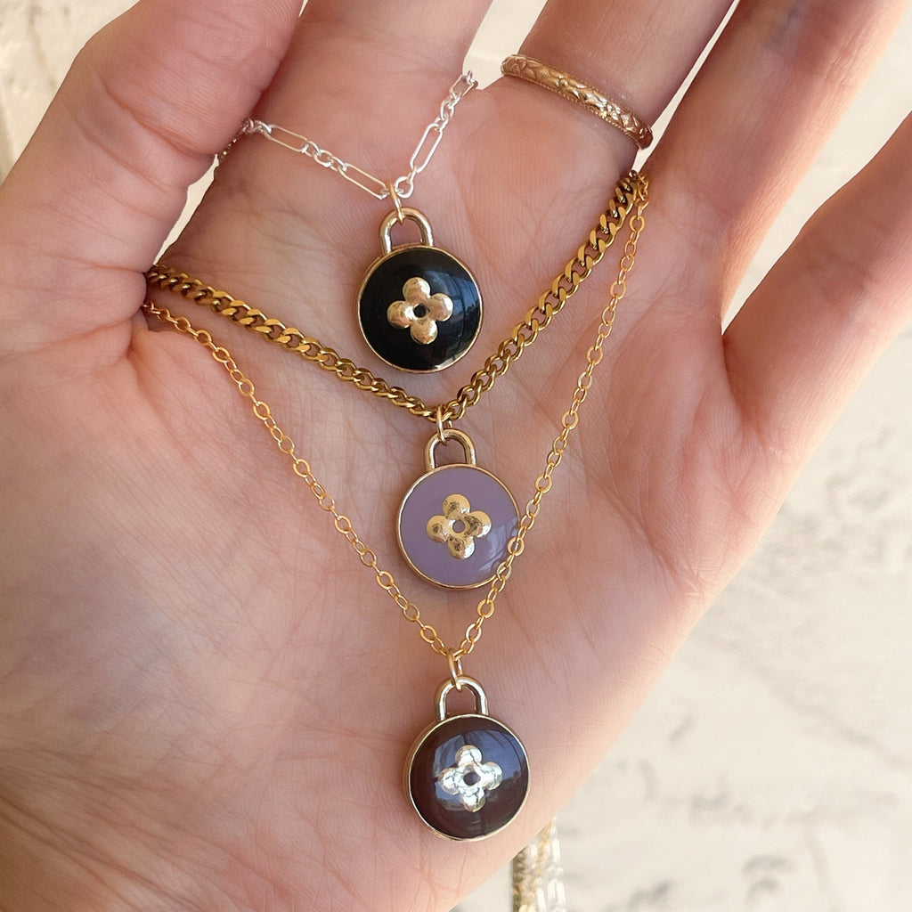 Mini Vintage LV Repurposed Necklace Drop (1 of each available!)