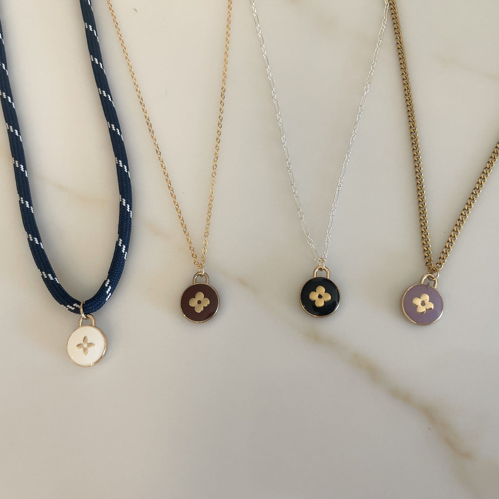 Mini Vintage LV Repurposed Necklace Drop (1 of each available!)