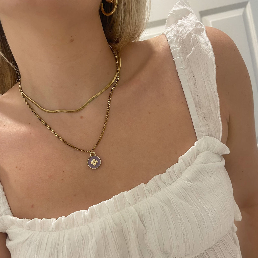 Mini Vintage LV Repurposed Necklace Drop (1 of each available!)