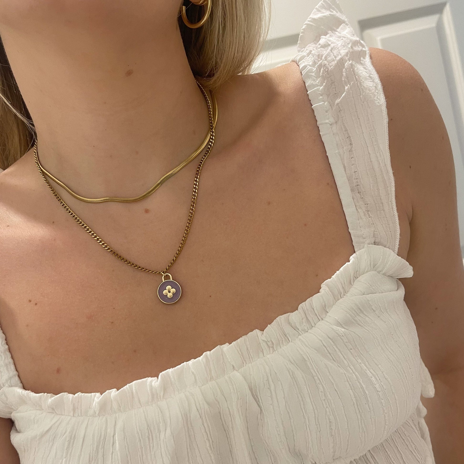 Mini Vintage LV Repurposed Necklace Drop (1 of each available!)