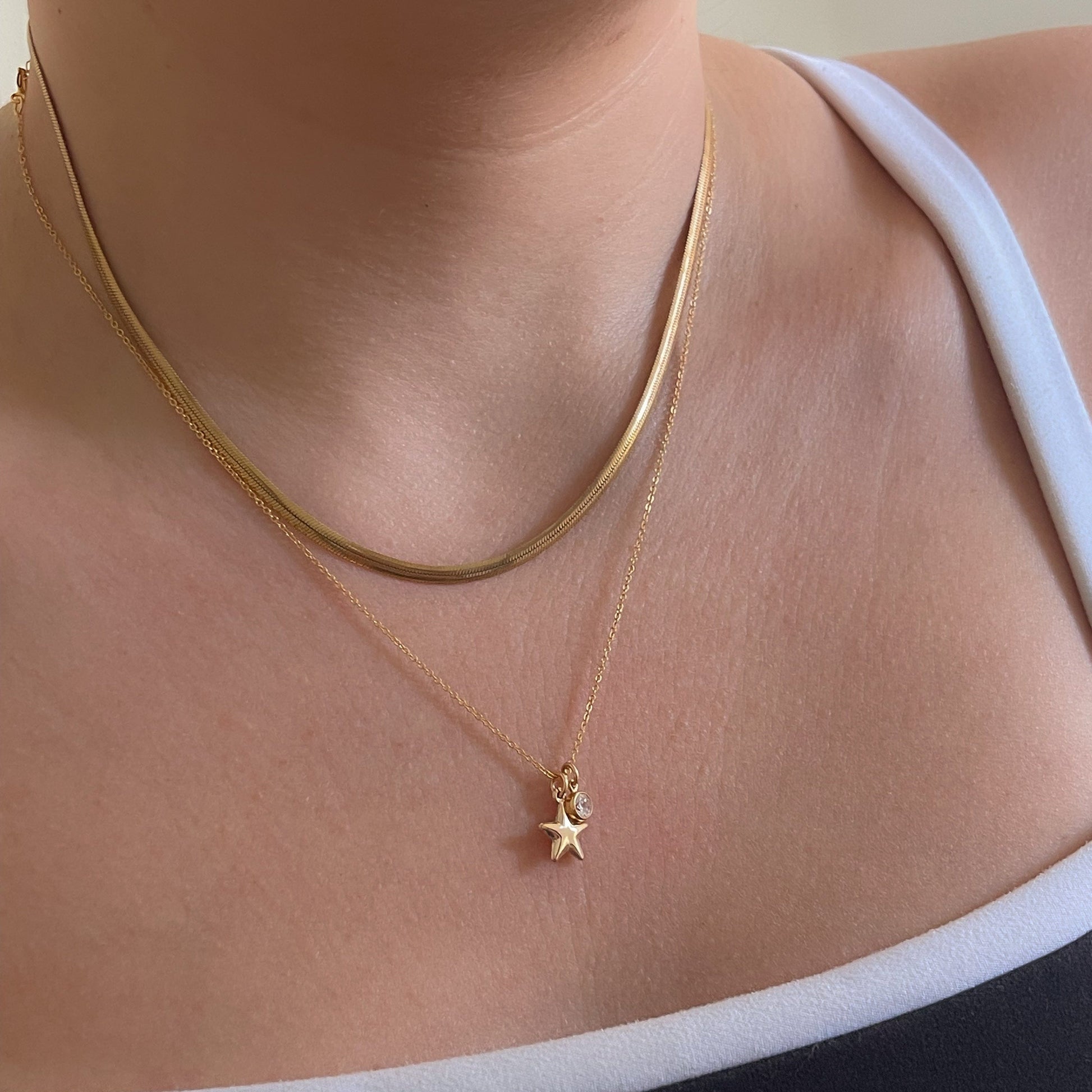 Star Kissed Necklace (Optional Add an Initial!)
