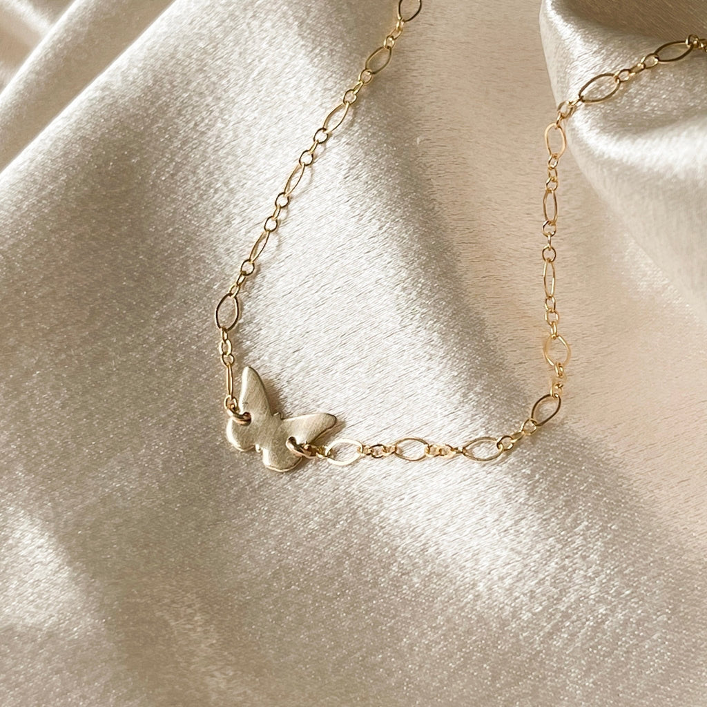 14k Gf - Mariposa Choker/Necklace (Limited Edition) - xohanalei