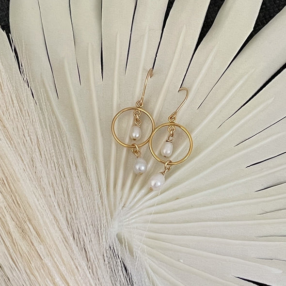 Pearl Orbit Earrings