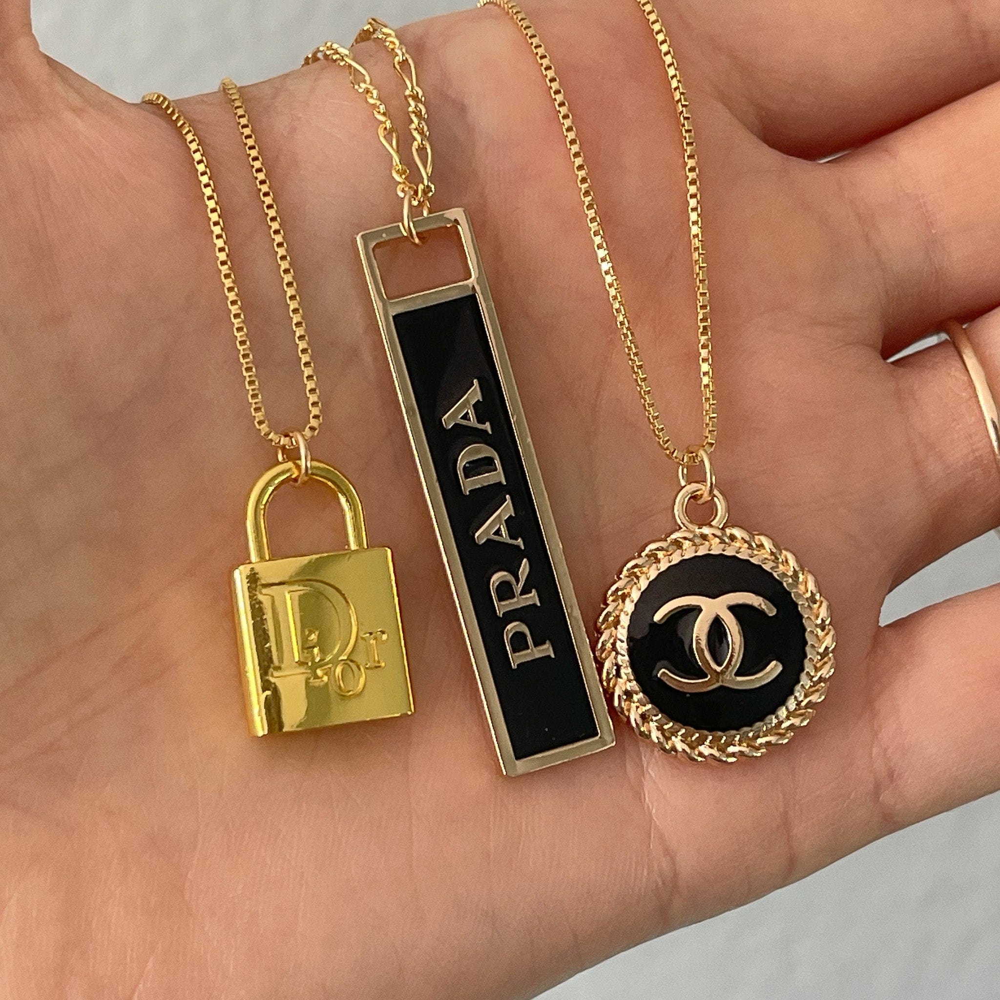 Tory Burch Upcycled Authentic Zipper Pull Pendant