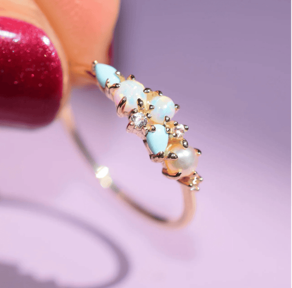 14k Opal Dream Ring