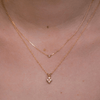 14kt Diamond Shield Necklace