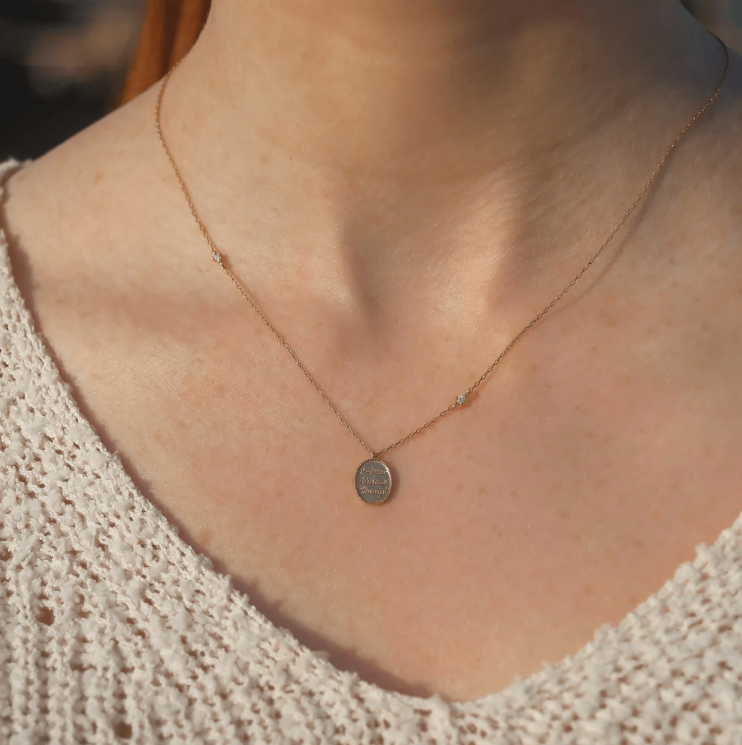 14k Gold "Love Conquers All" Necklace - xohanalei