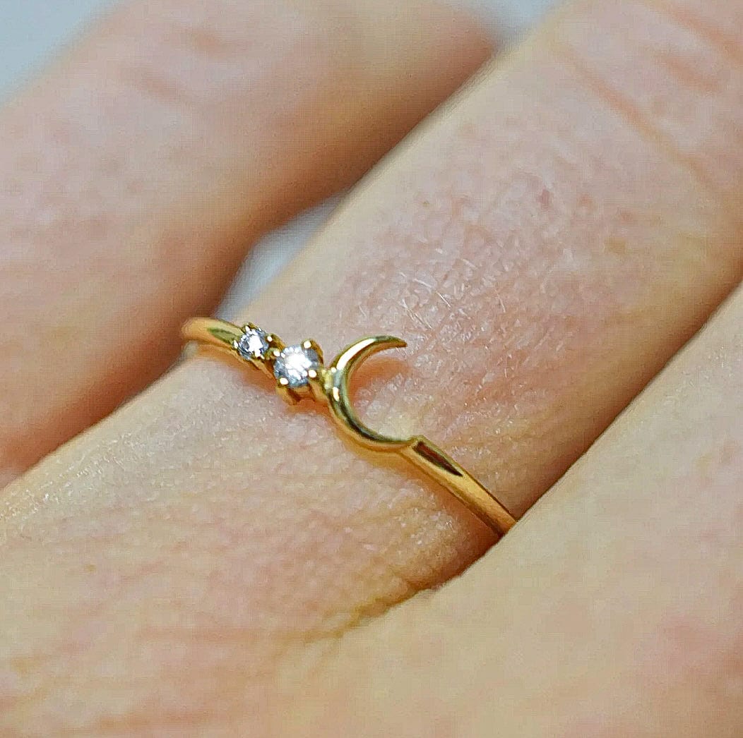 14k To The Moon Ring - xohanalei