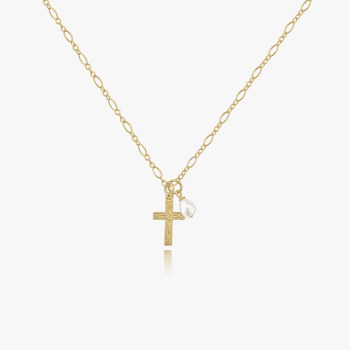 Pearl Cross Necklace - xohanalei
