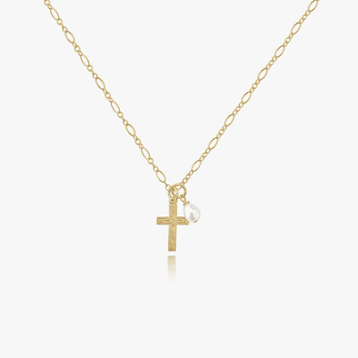 Pearl Cross Necklace