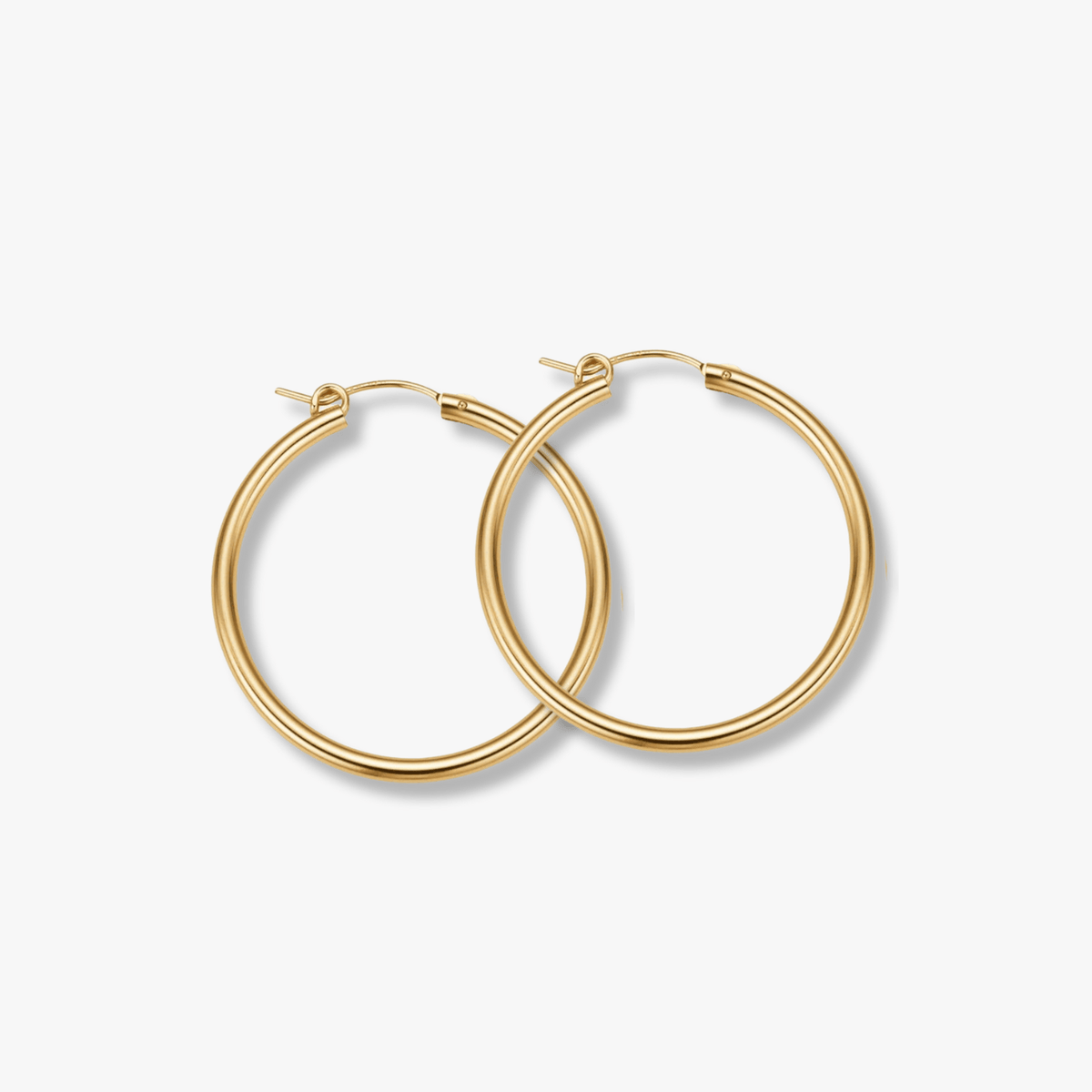 27mm Gold Filled Hoops - xohanalei