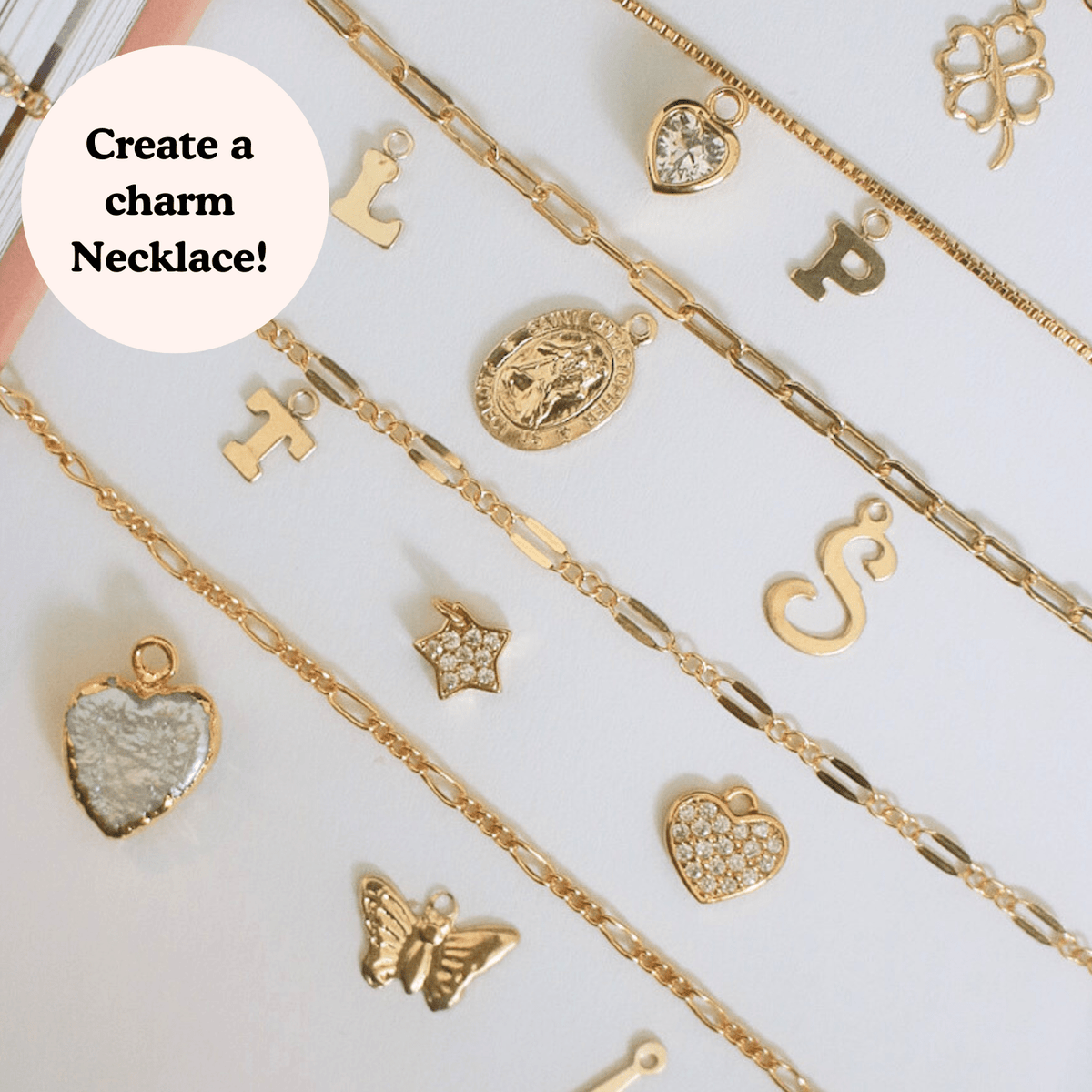Create Your Own Charm Necklace – 14k Gold Filled - xohanalei