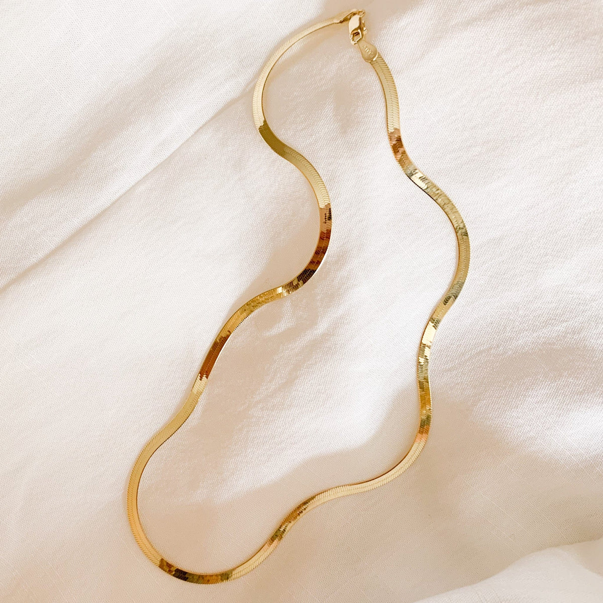 Stainless Steel Herringbone Chain - xohanalei