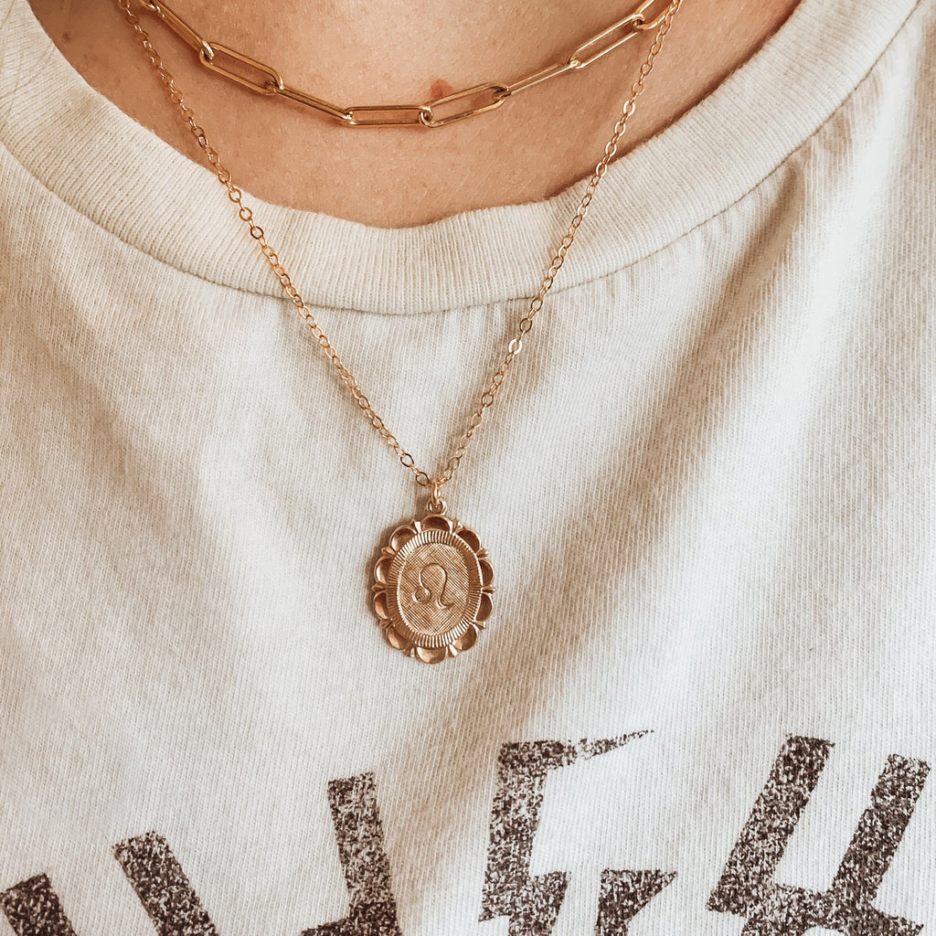 Zodiac Medallion Necklace