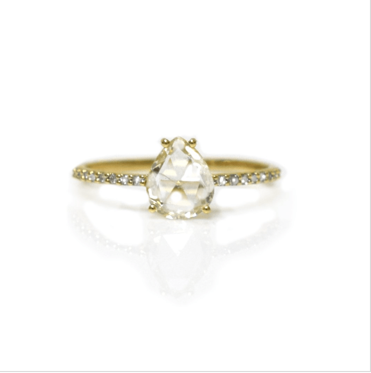 Pear Diamond Ring 14k - xohanalei