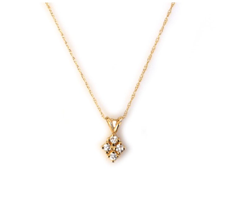 Diamond Shield Necklace - xohanalei