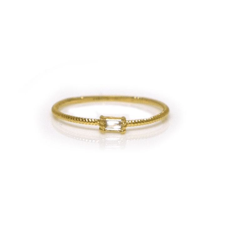 14kt Diamond Twist Band - xohanalei