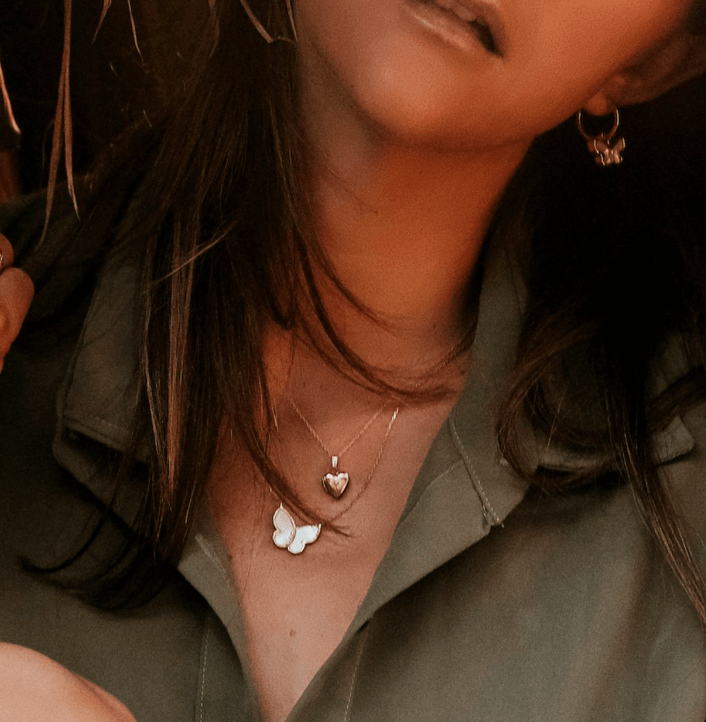 14K Solid Gold Small Heart Locket - xohanalei