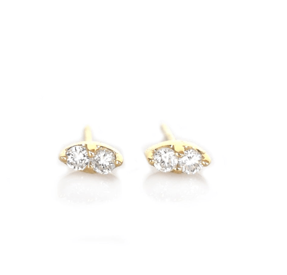 14k Diamond Marquise Studs - xohanalei