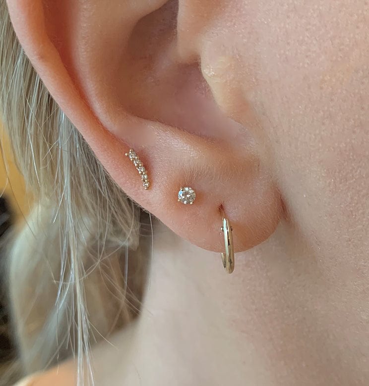 14k Diamond Stud Earrings - xohanalei