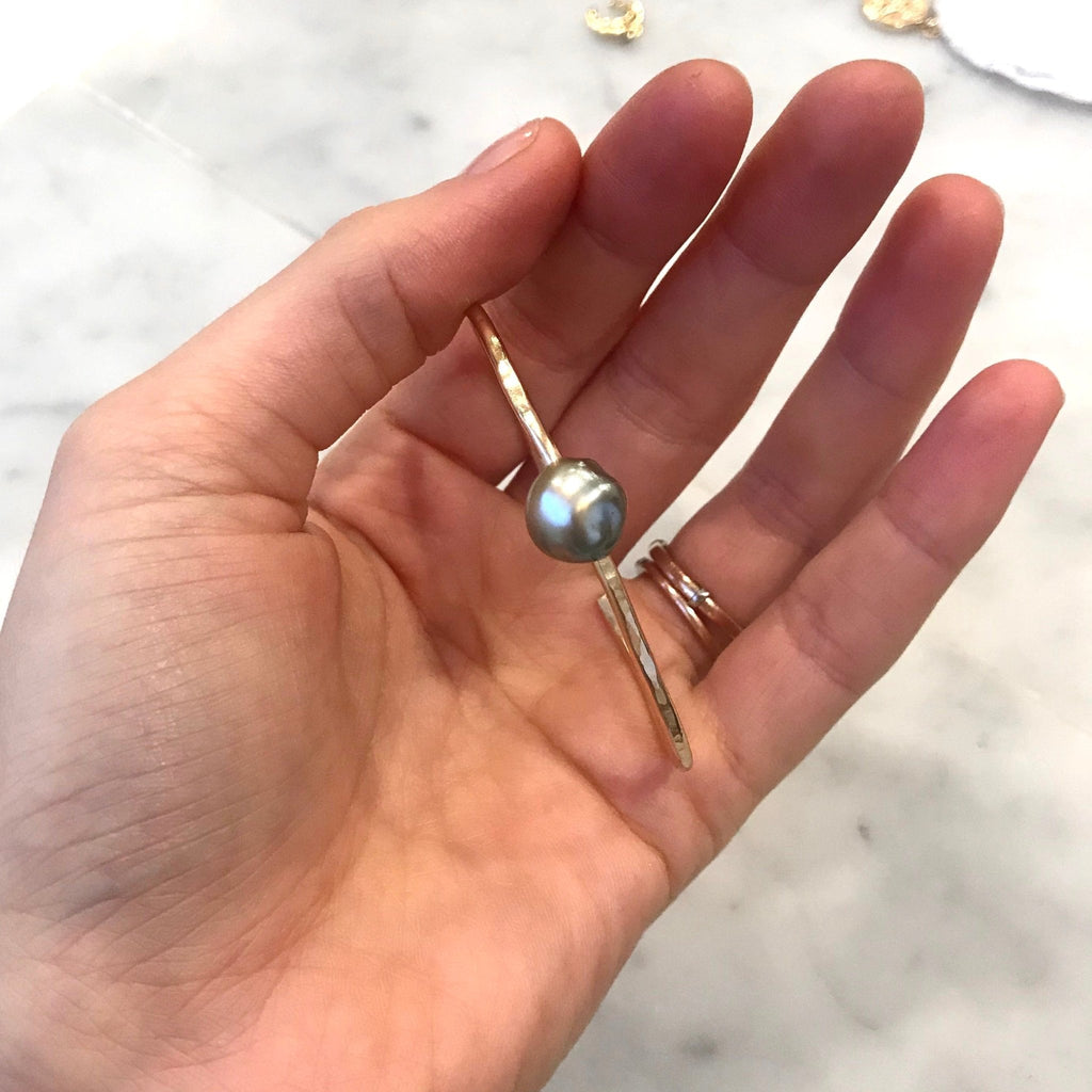 Tahitian Pearl Cuff Bracelet - xohanalei
