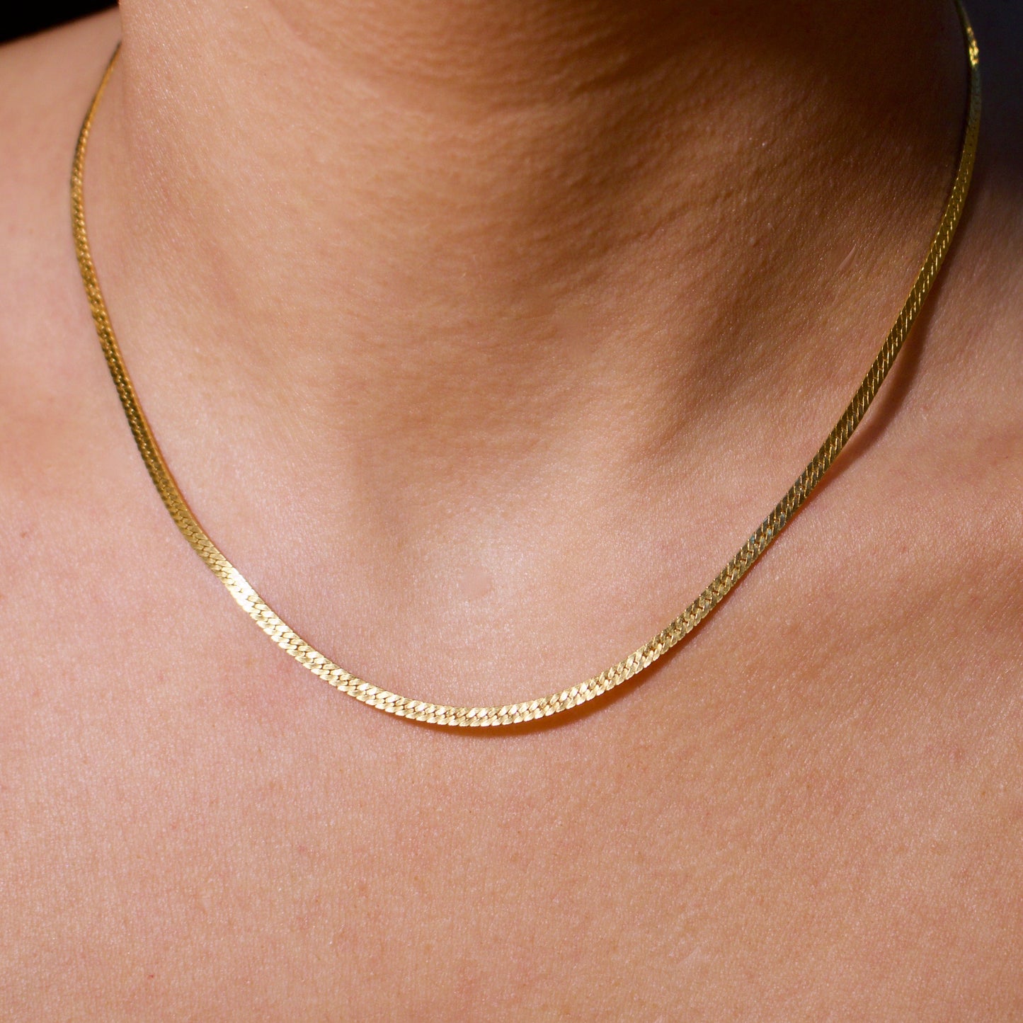 Herringbone Chain 14k Gold Filled (2.5 mm) - xohanalei