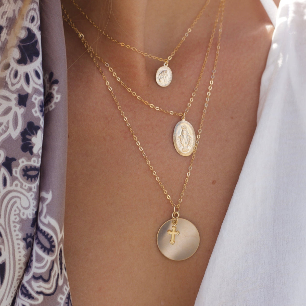 Saint Christopher Coin Necklace - xohanalei