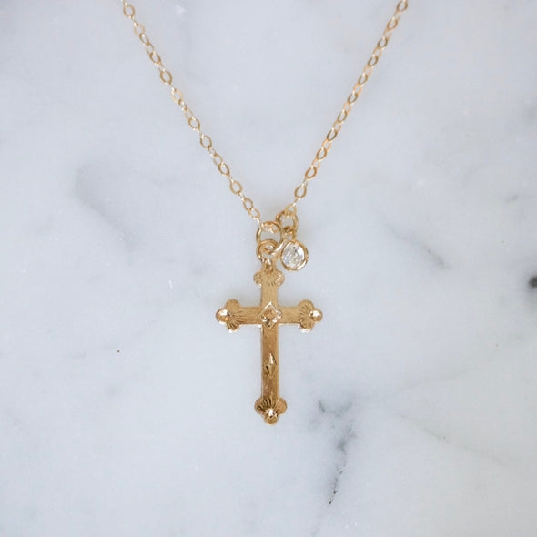 Ornate Cross Necklace - xohanalei