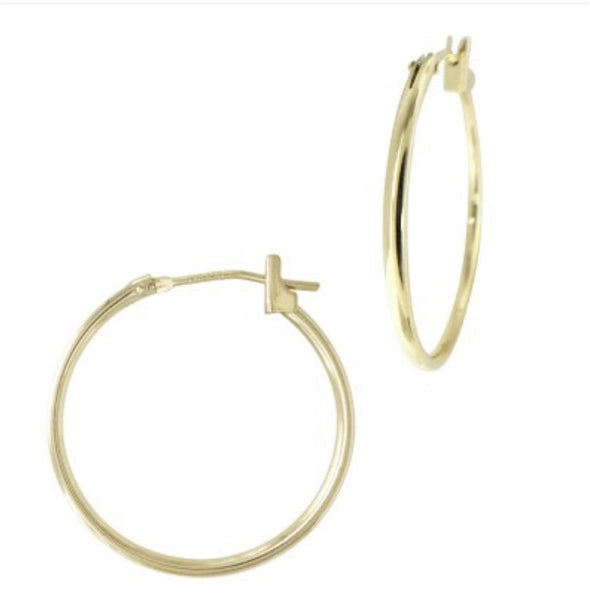 20mm 14k Solid Gold Hoops - xohanalei