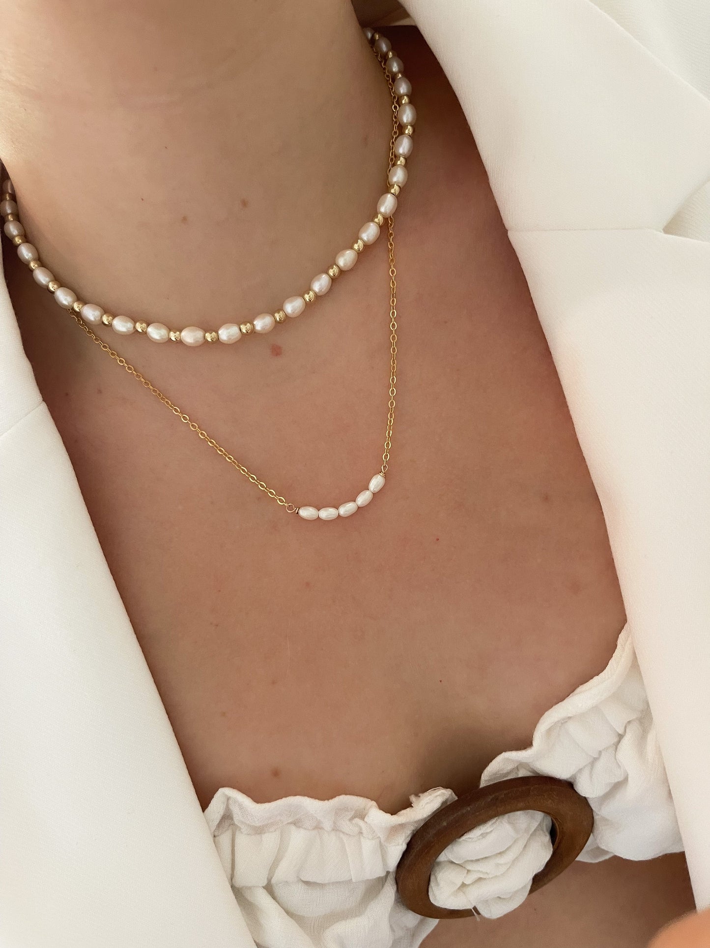 Cinque Pearl Necklace