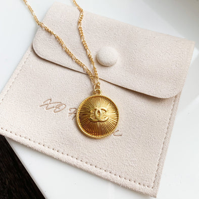 Vintage CC Coin Necklace