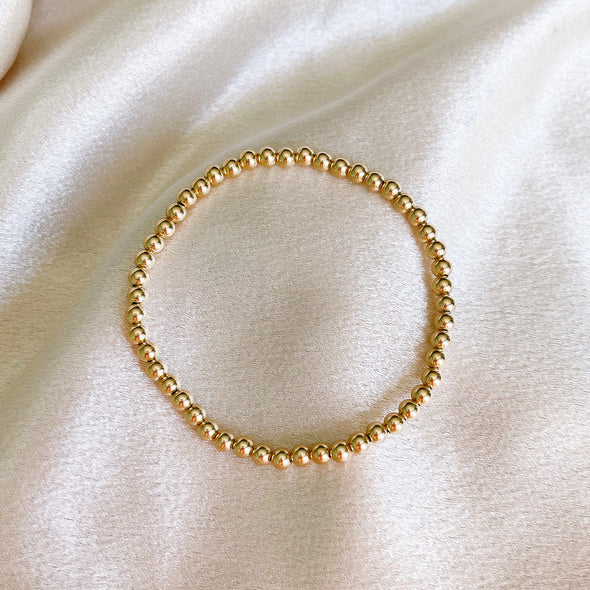 Bracelet d’éternité perlé (4 mm)
