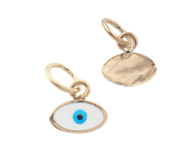 14k Mini Evil Eye Charm - xohanalei