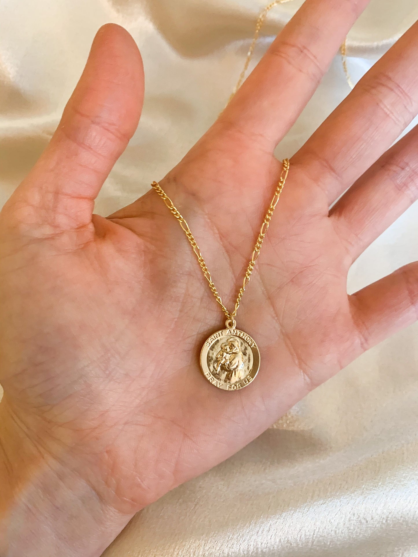 Saint Anthony Coin Necklace