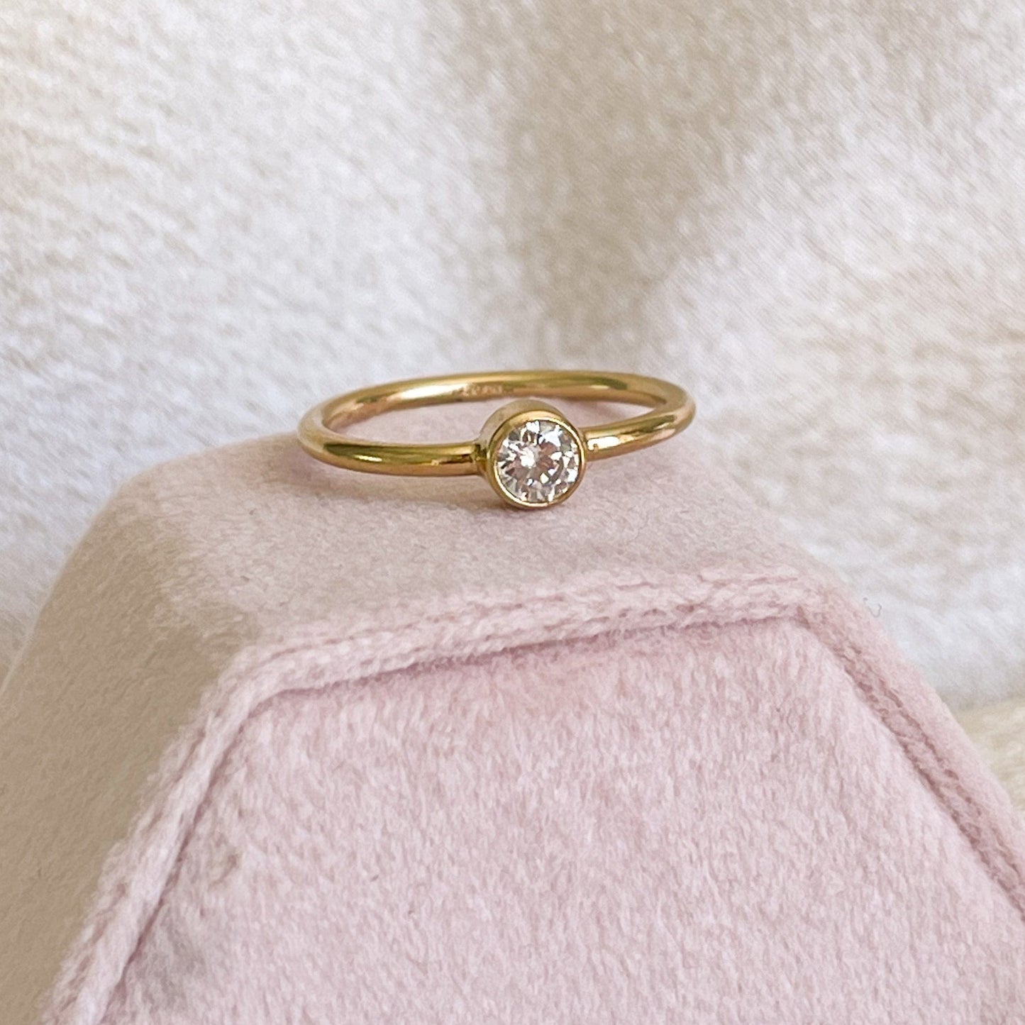 Cz Solitaire Ring
