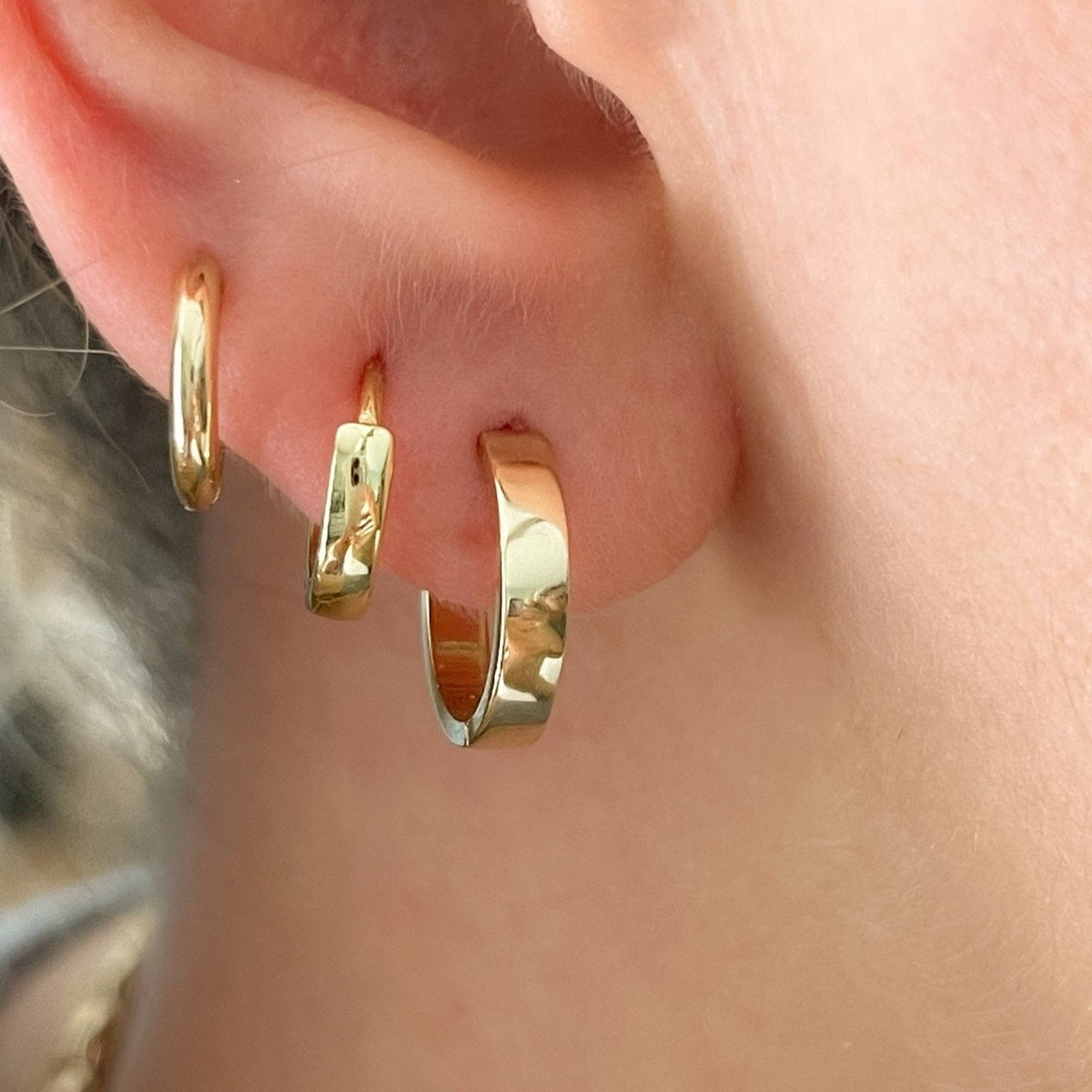 14k Square Hoops (14mm) - xohanalei