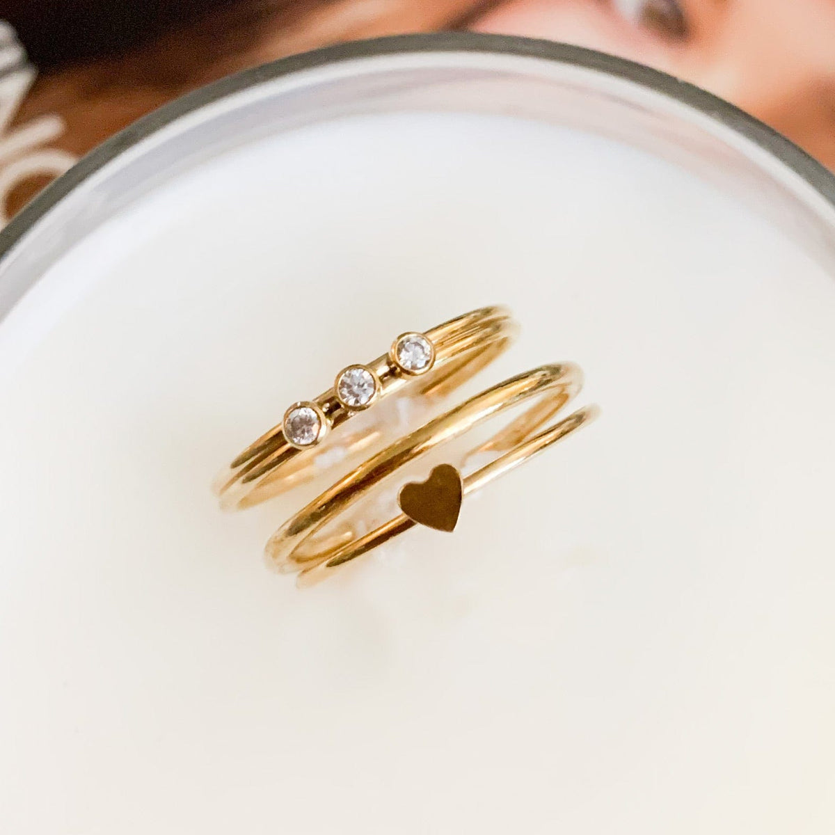 14k GF Stacking Ring Set - xohanalei