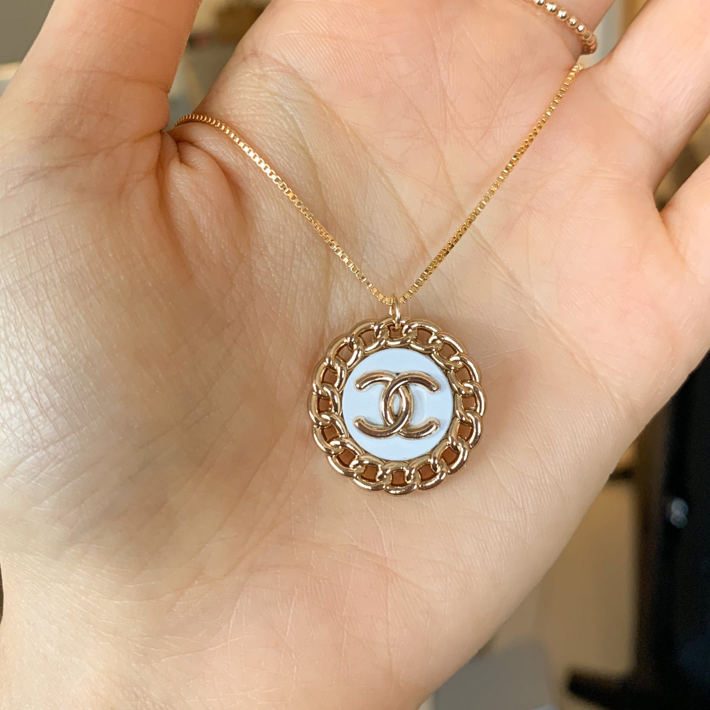 Vintage CC Lock Necklace – xohanalei