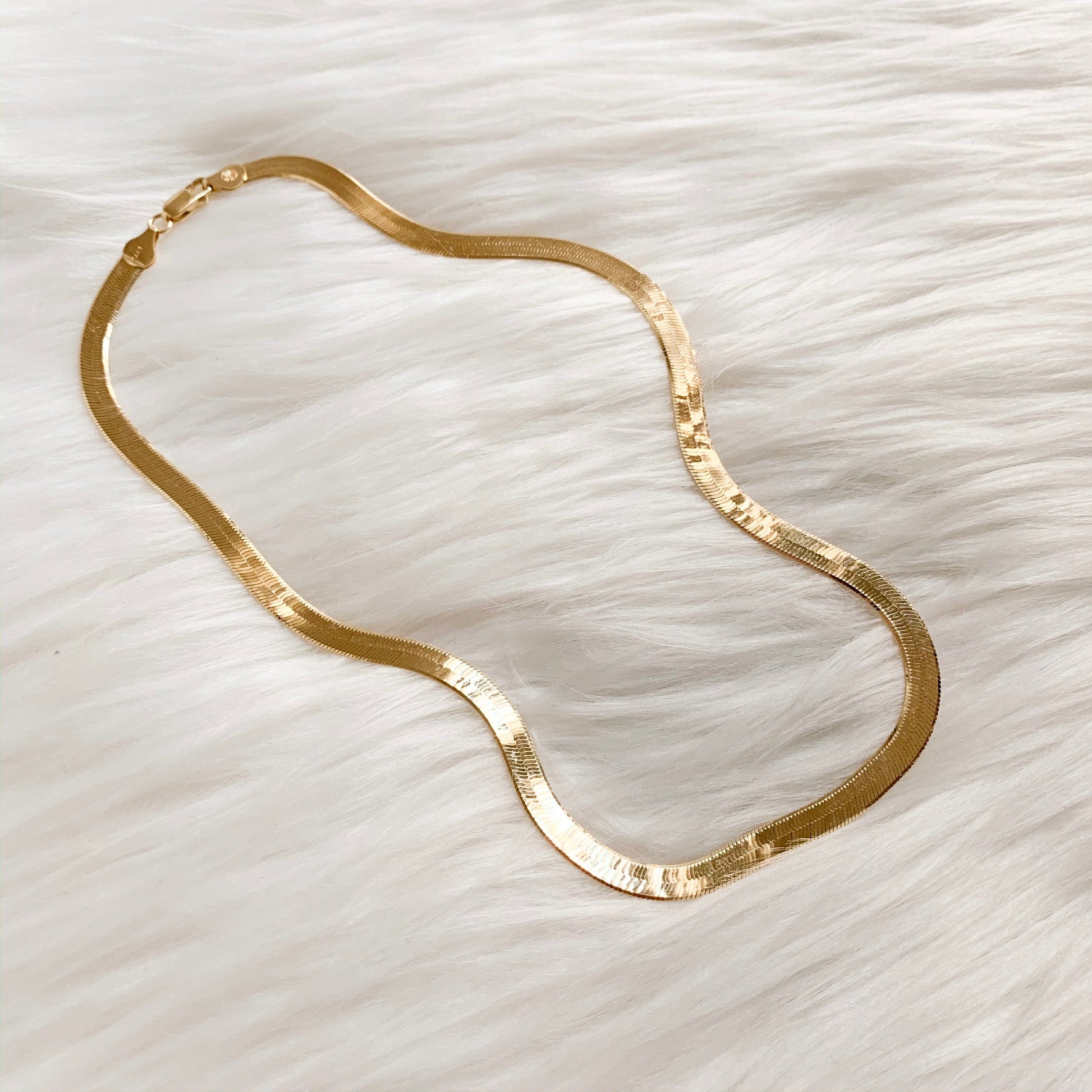 Thick Herringbone Chain (5.5 mm) - xohanalei