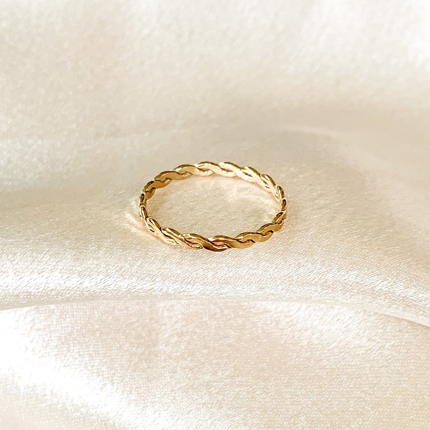 14k Gold Filled Woven Ring