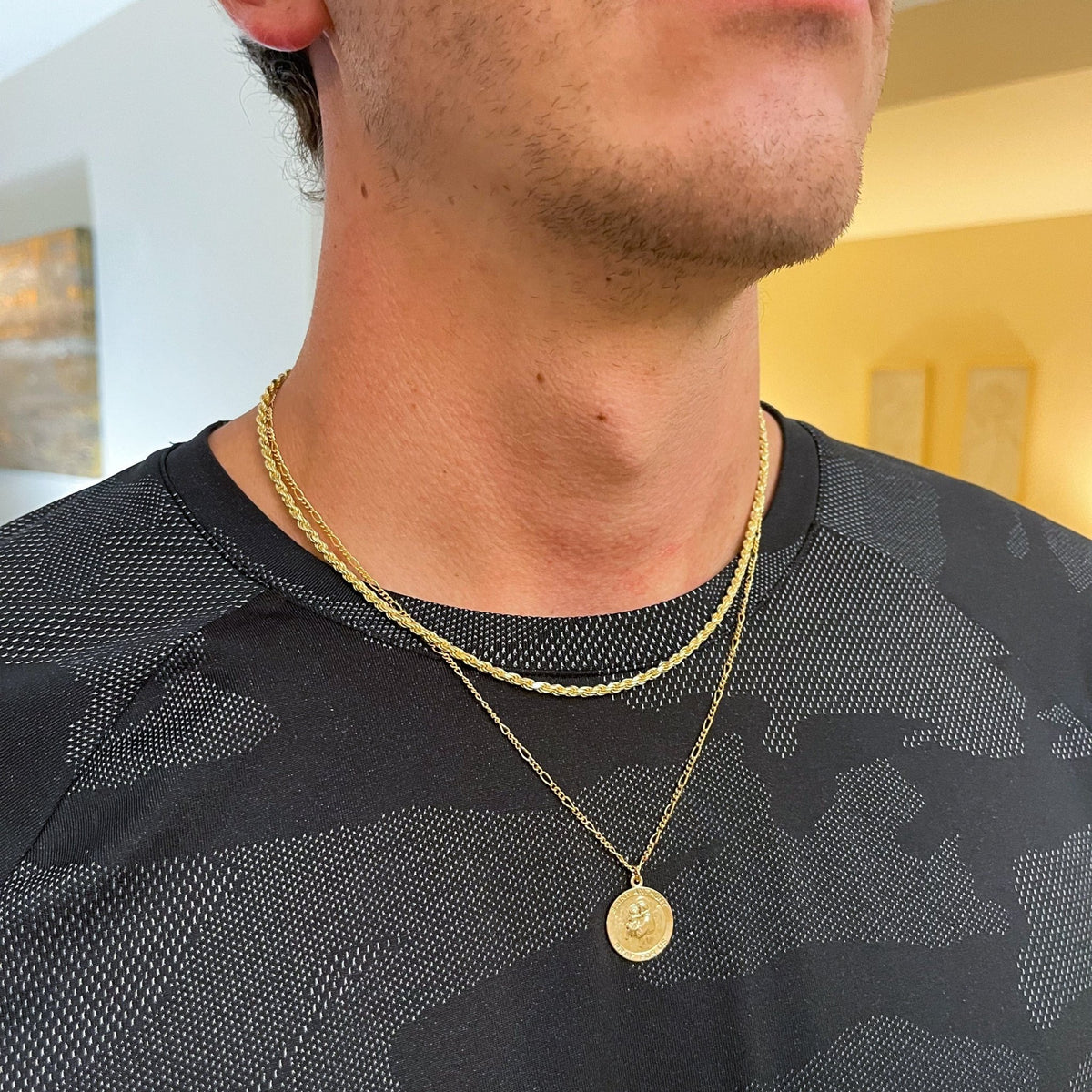 Saint Anthony Coin Necklace - xohanalei
