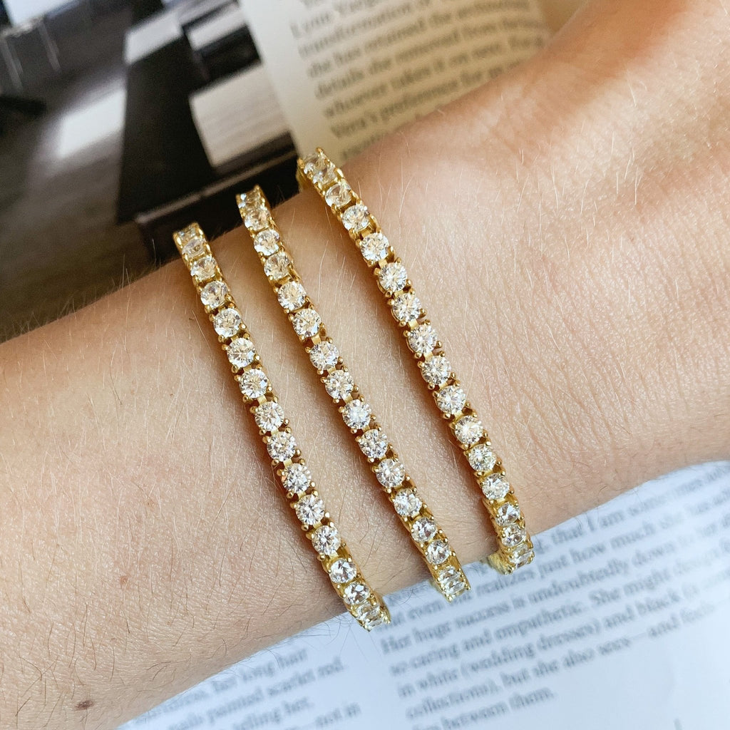 3mm Cz Tennis Bracelet - xohanalei