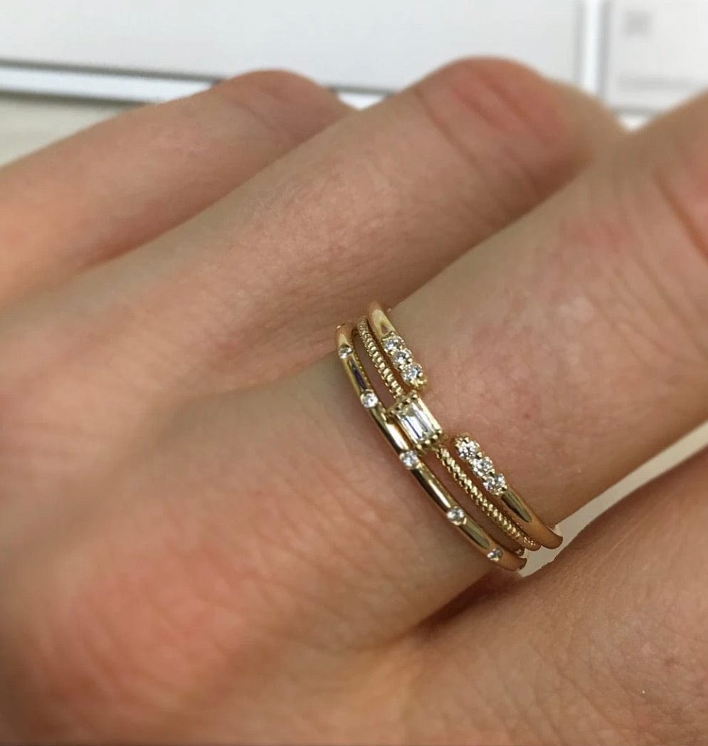 14k Open Diamond Ring - xohanalei