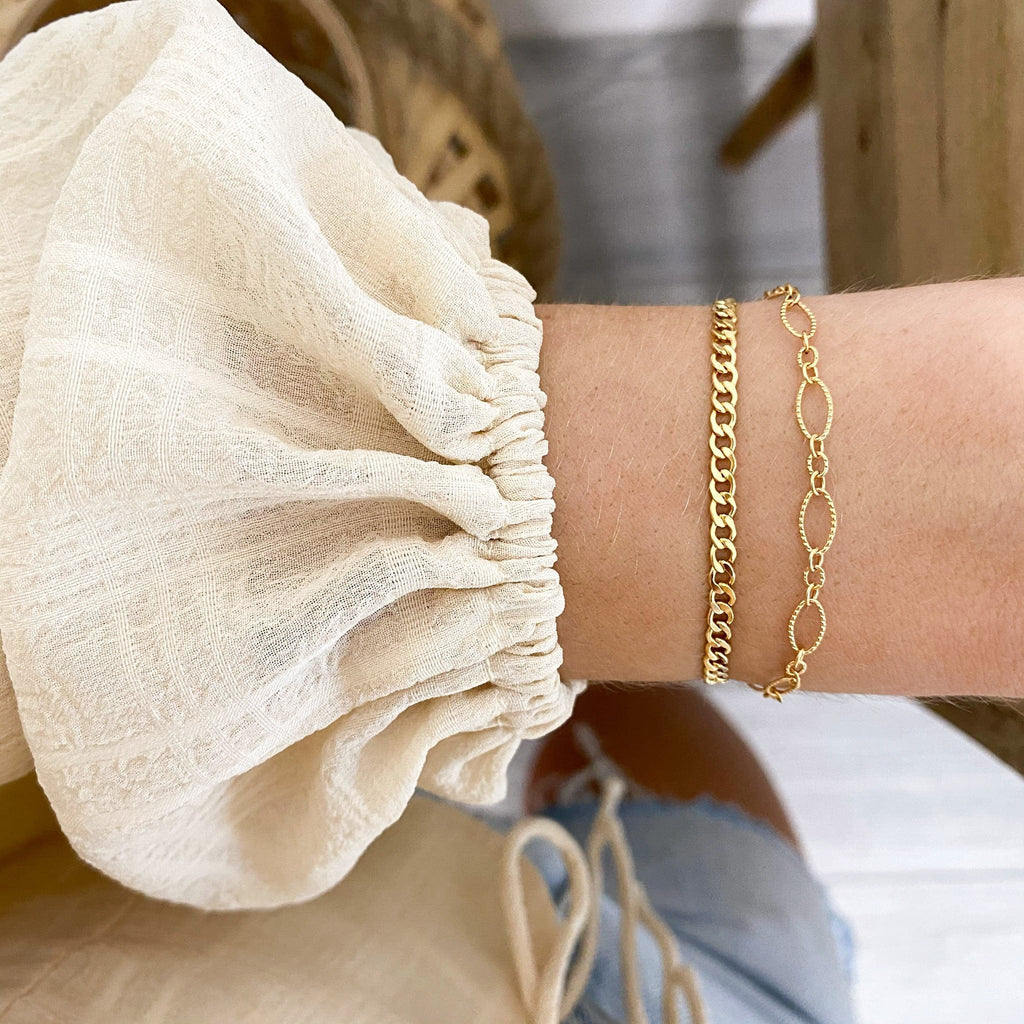 Bracelet à chaîne gourmette